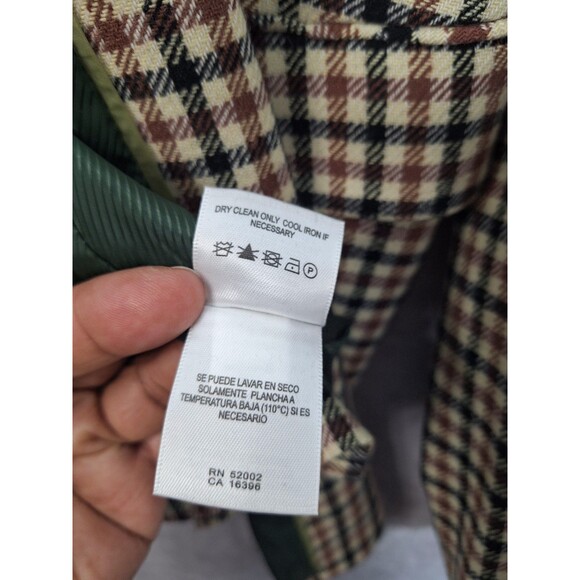 Vintage Liz Claiborne New York Plaid Blazer Womens XL Wool Blend 3 Button Career - Picture 16 of 16